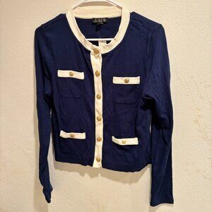 J Crew Shirt / Top Lady Jacket Style Ribbed NWT